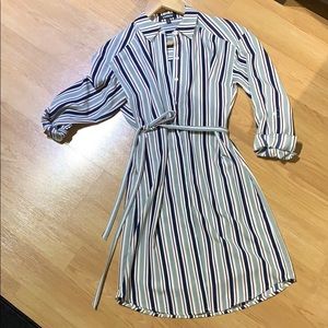 Striped shirt dress